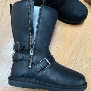 Black Kids Uggs w/Side Zippers